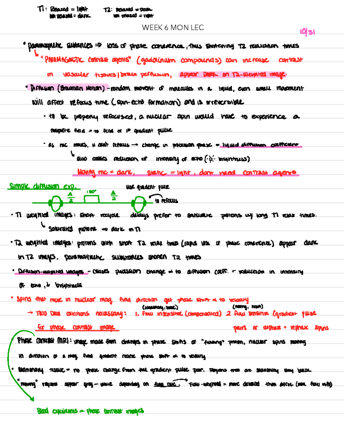 Detailed Macro Notes - WEEK 6 MON LEC TI : Relaxed = 119Mt T2 : Relaxed ...
