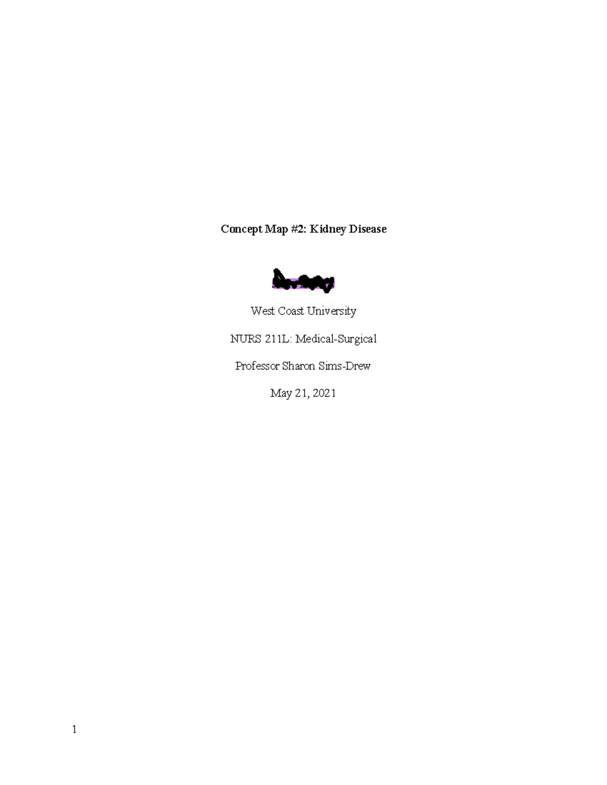 Concept+Map+%232+%28Kidney%29 - Concept Map #2: Kidney Disease Janis ...