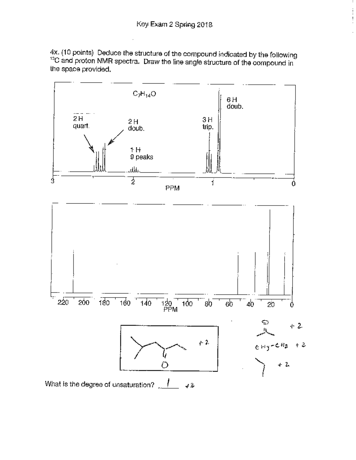 Chem 307 Spring 18 Exam 2 KEY (1) 5-end - CHEM 160:314 - Studocu
