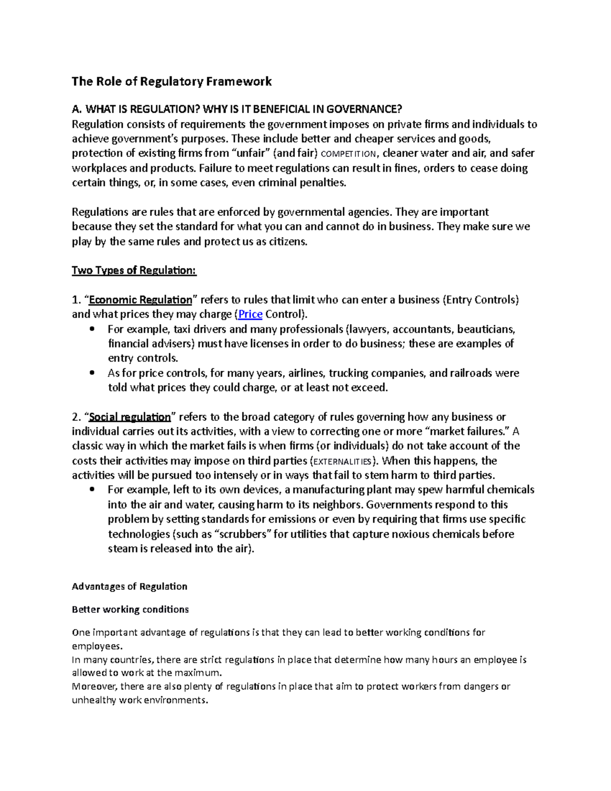 IV.-The-Role-of-Regulatory-Framework - The Role of Regulatory Framework ...