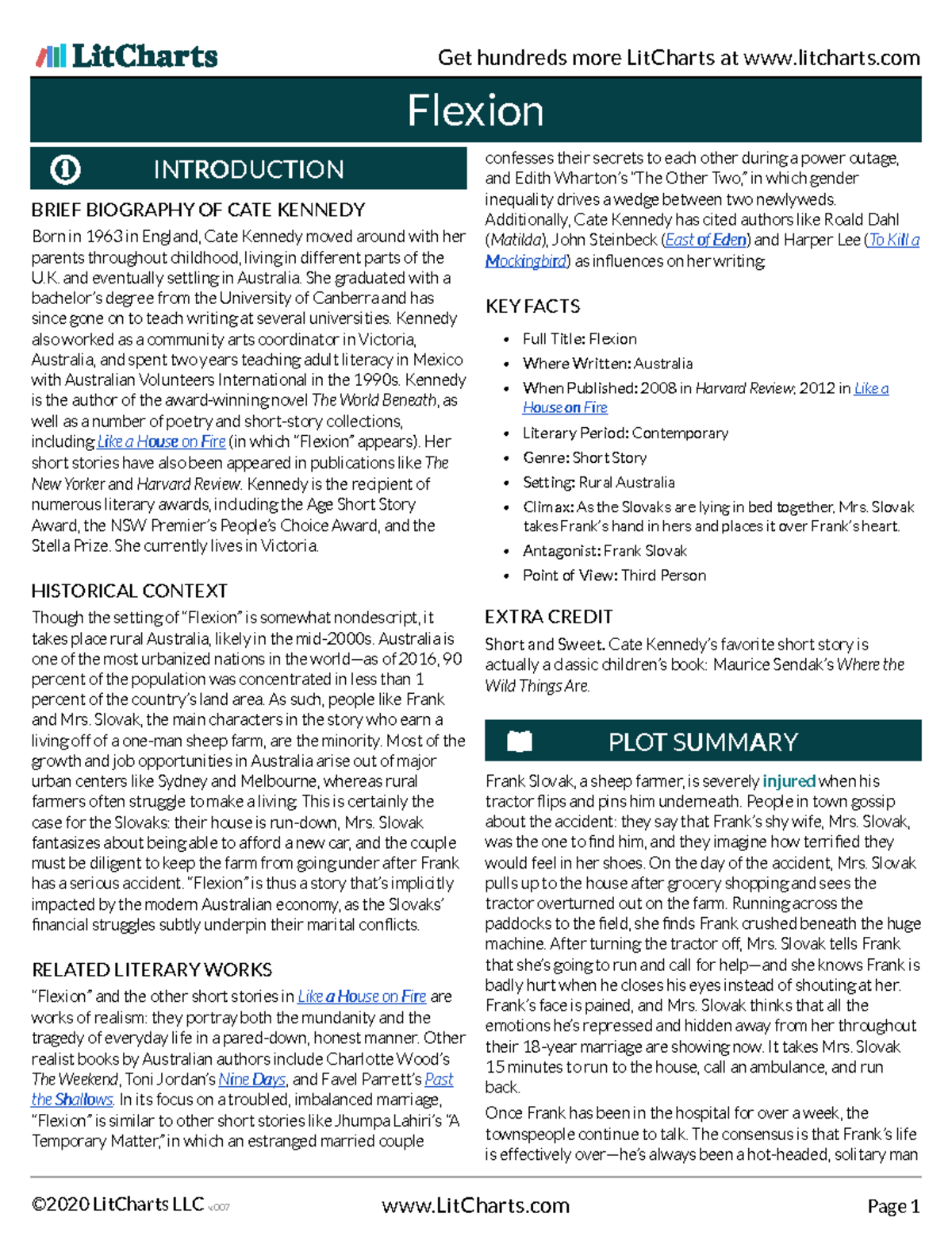 FlexionLit Chart Like a House on Fire Flexion Flexion BRIEF BIOGRAPHY OF CATE KENNEDY Born