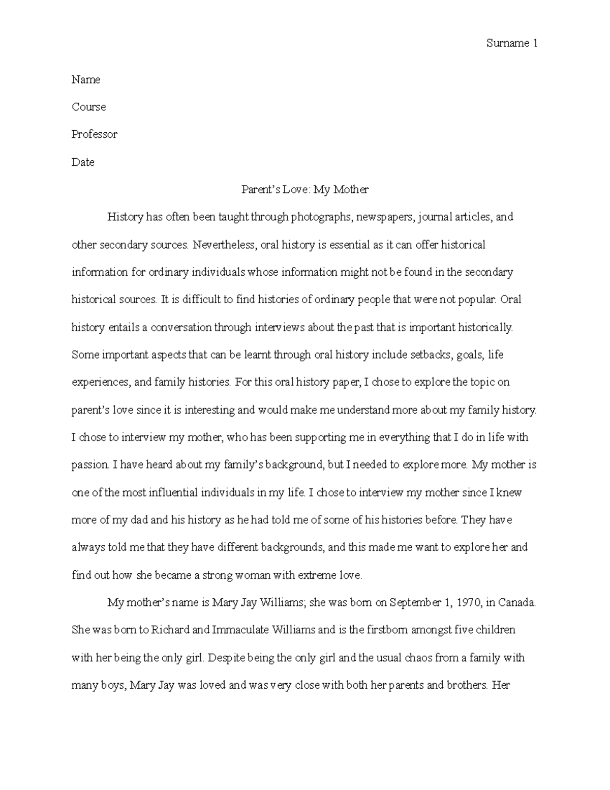 parent harvard essay