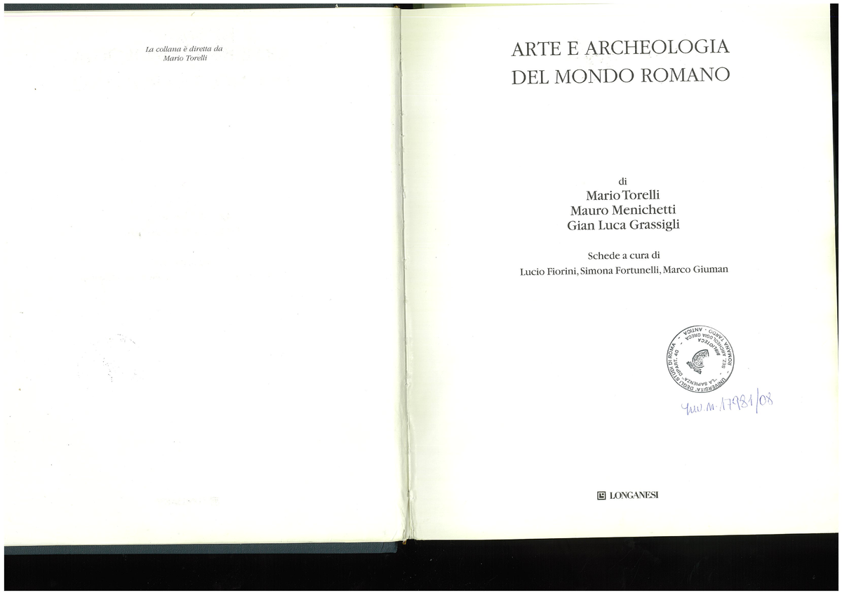 Arte E Archeologia Del Mondo Romano Pdf