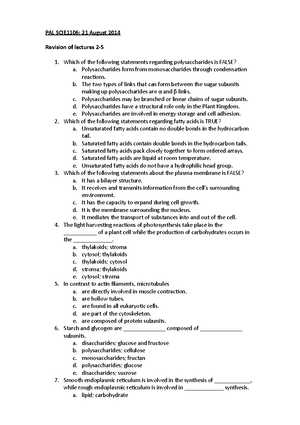 [SCIE 1106] Lecture 03 - Notes - Jack Truong Student ID: 24587567 ...