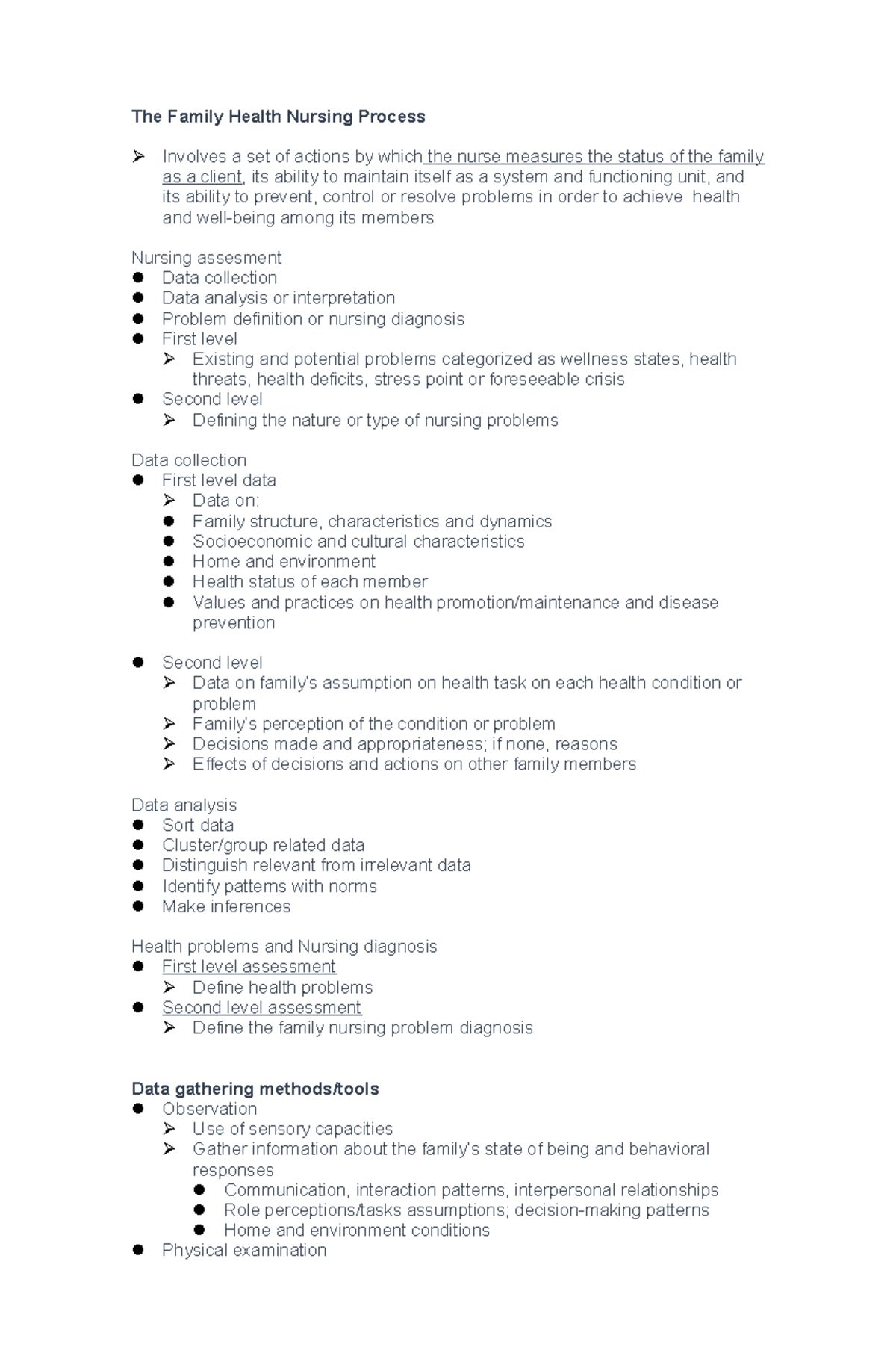 the-family-health-nursing-process-studocu