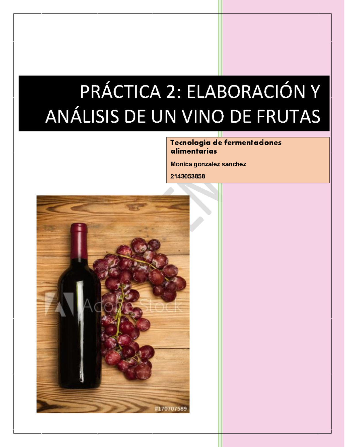 Mgonzalez Practica 2elaboracion De Vino PrÁctica 2 ElaboraciÓn Y AnÁlisis De Un Vino De 0782