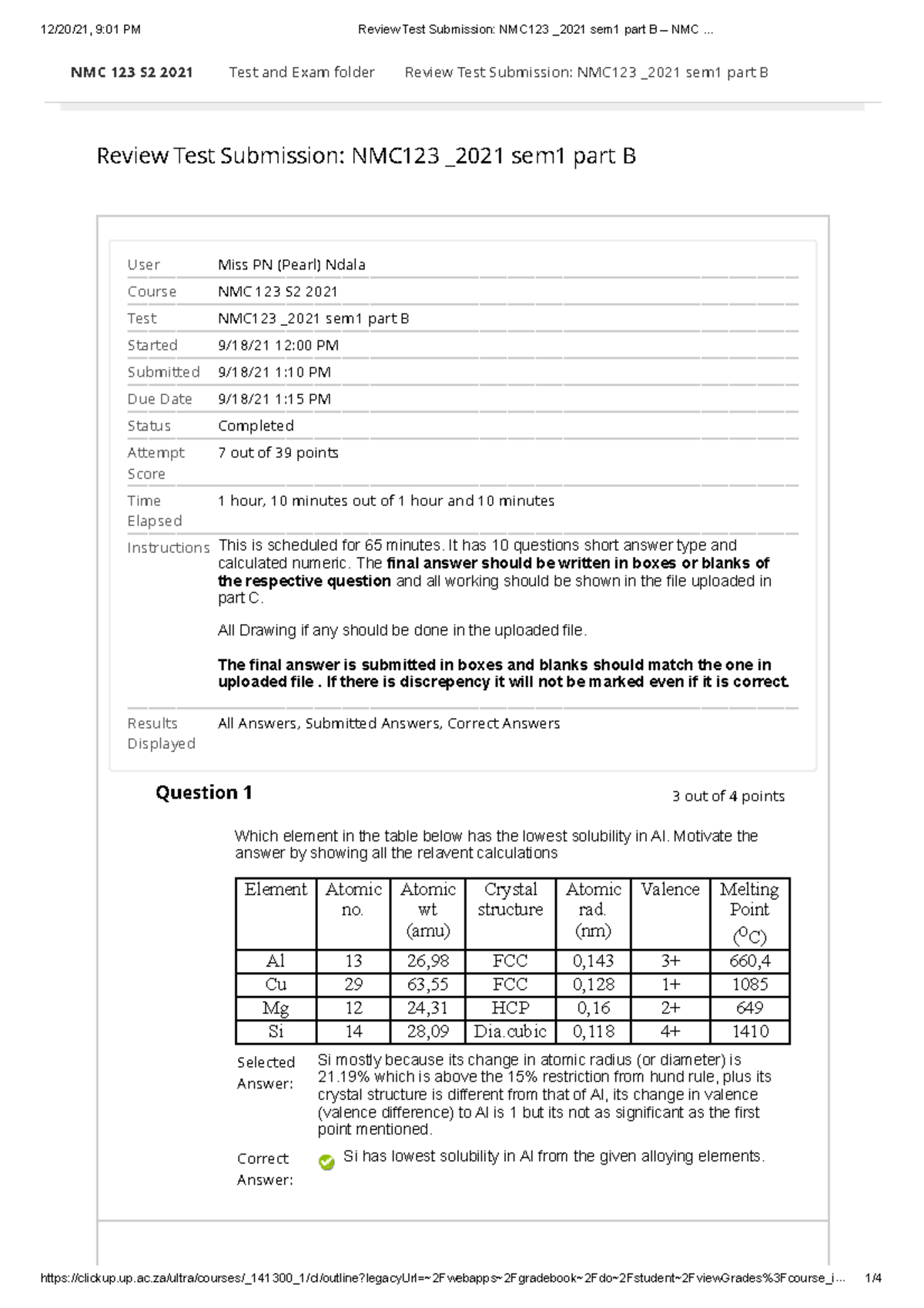 Semester Test 1 Part B - NMC 123 S2 2021 Test And Exam Folder Review ...