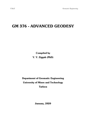 Intro-Geomatics-17 - Lecture Notes 1 - FACULTY OF MINERAL RESOURCES ...