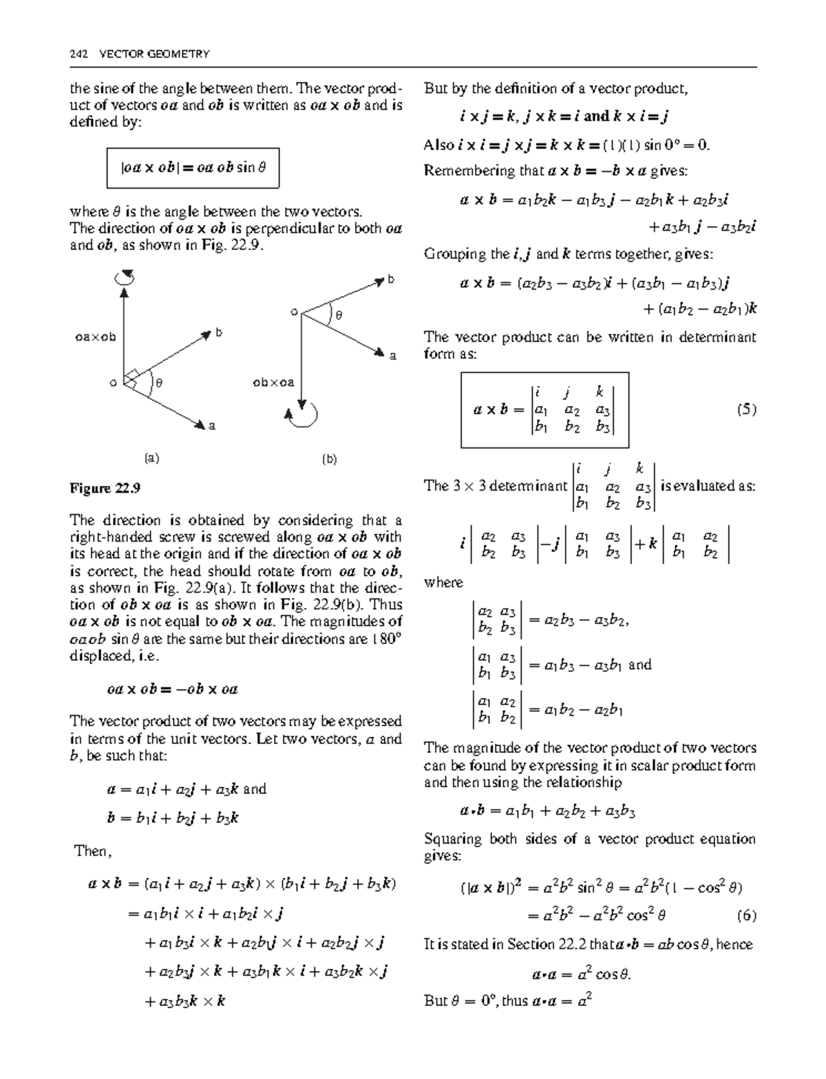 Bird higher engineering mathematics 27 - 242 VECTOR GEOMETRY the sine ...