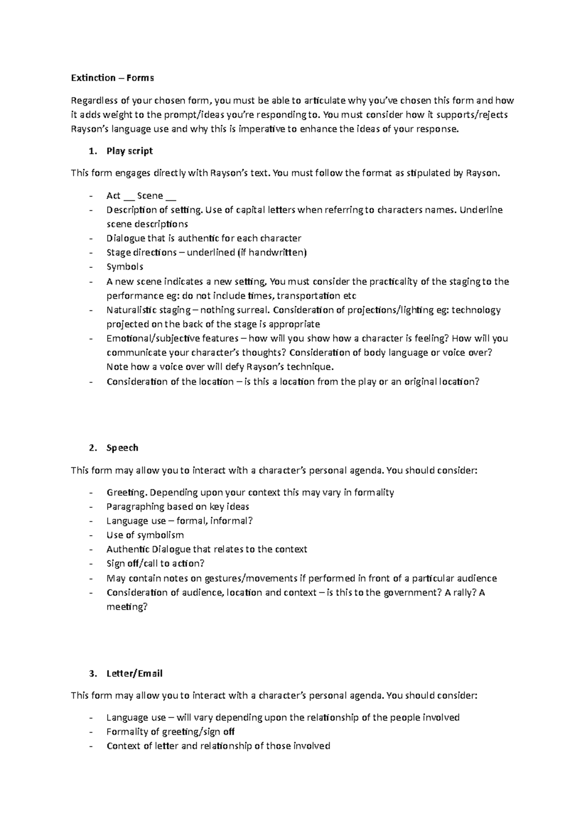 Extinction Form for english blahhhh - Extinction – Forms Regardless of ...