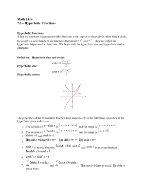 6 - Lecture notes. - MATH 2414 - Studocu