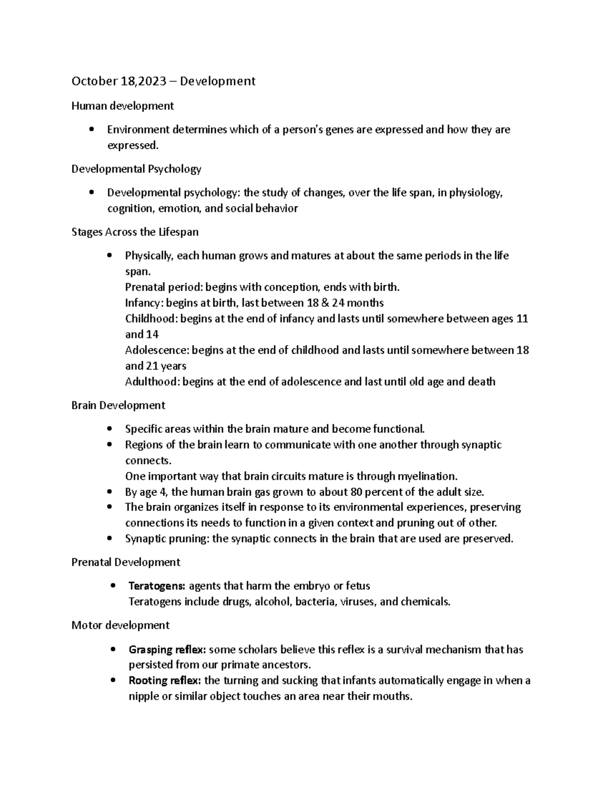 Oct 18 developement - BSBB - October 18,2023 – Development Human ...