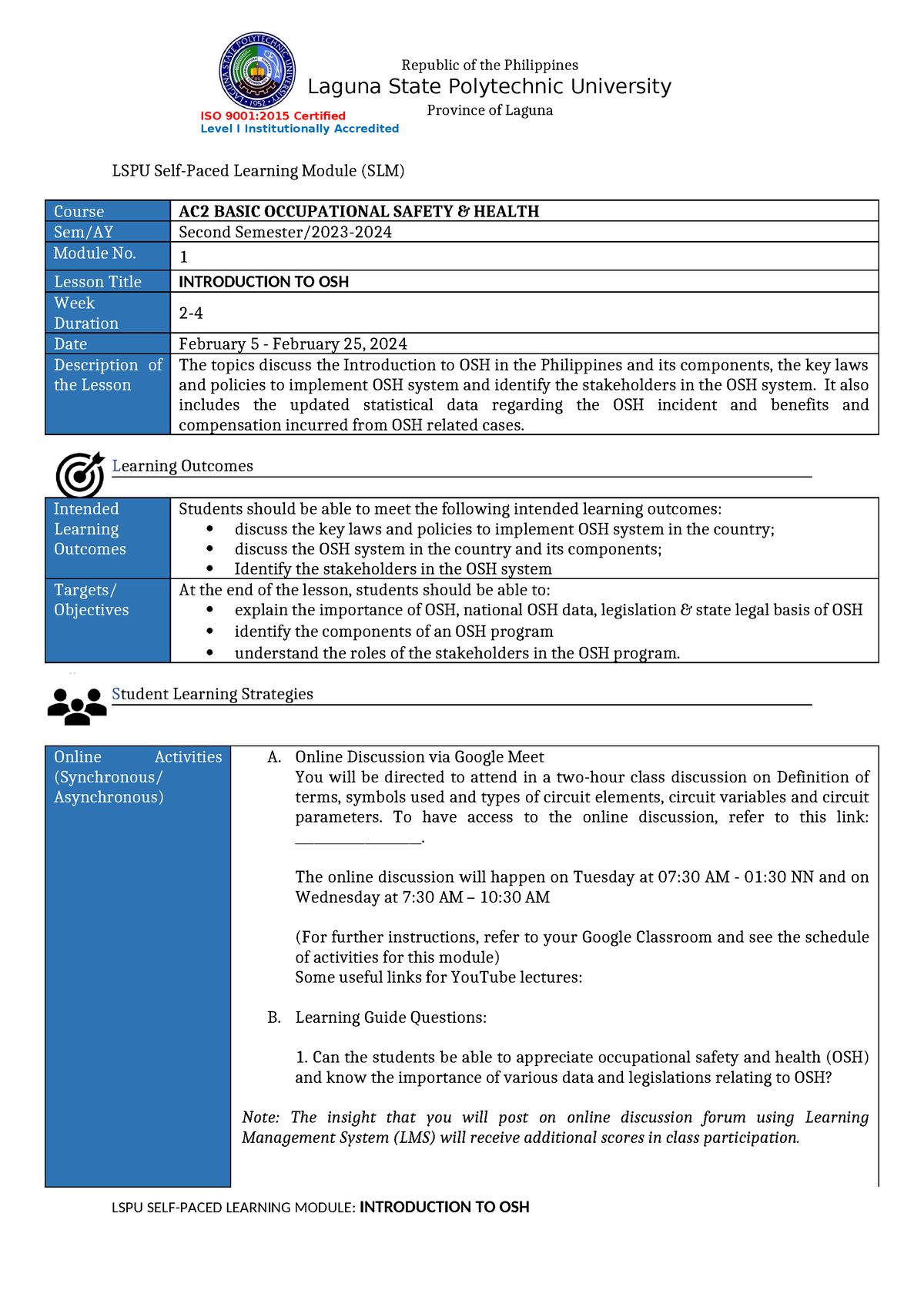 Engineering AC2-SLM1 - asd - ISO 9001:2015 Certified Level I ...