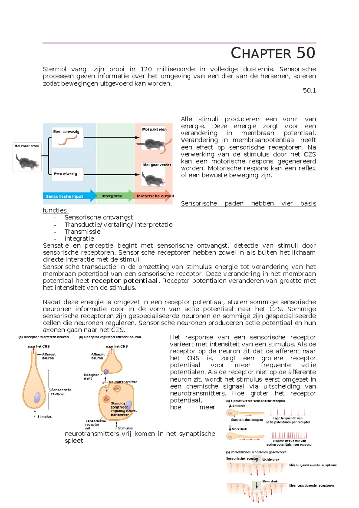 Chapter 50 - Samenvatting Campbell Biology - CHAPTER 50 Stermol vangt ...