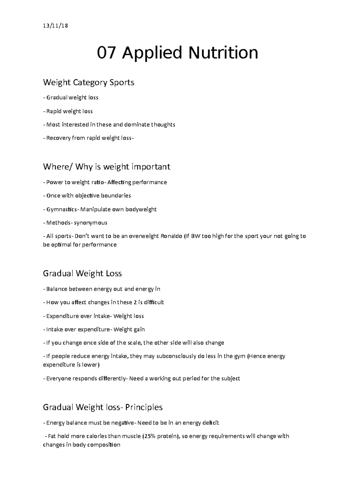 07 Applied Nutrition Weight Making Sports 07 Applied Nutrition