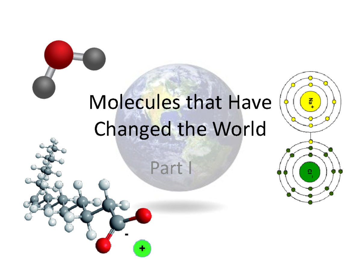 Molecules that Changed the World Part I 1408 - Molecules that Have ...