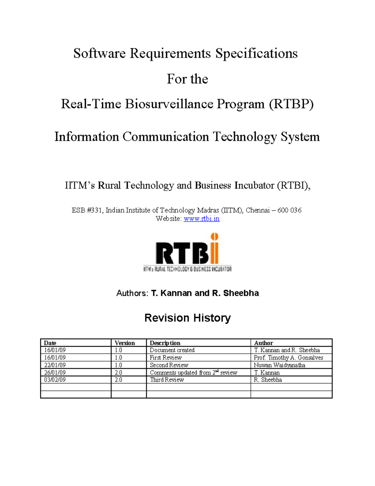 Srs mobile application rtbp v20 - Software Requirements Specifications ...
