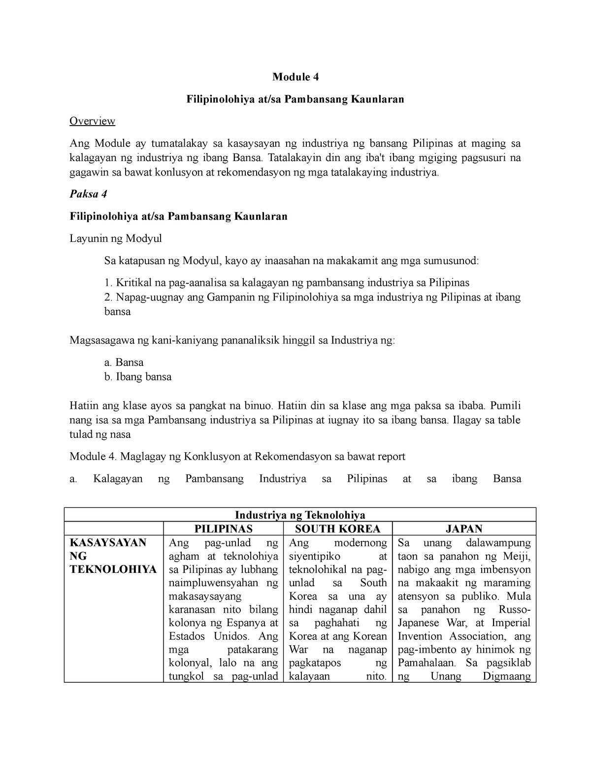 Filipinolohiy Aktibidad 49 - Module 4 Filipinolohiya At/sa Pambansang ...