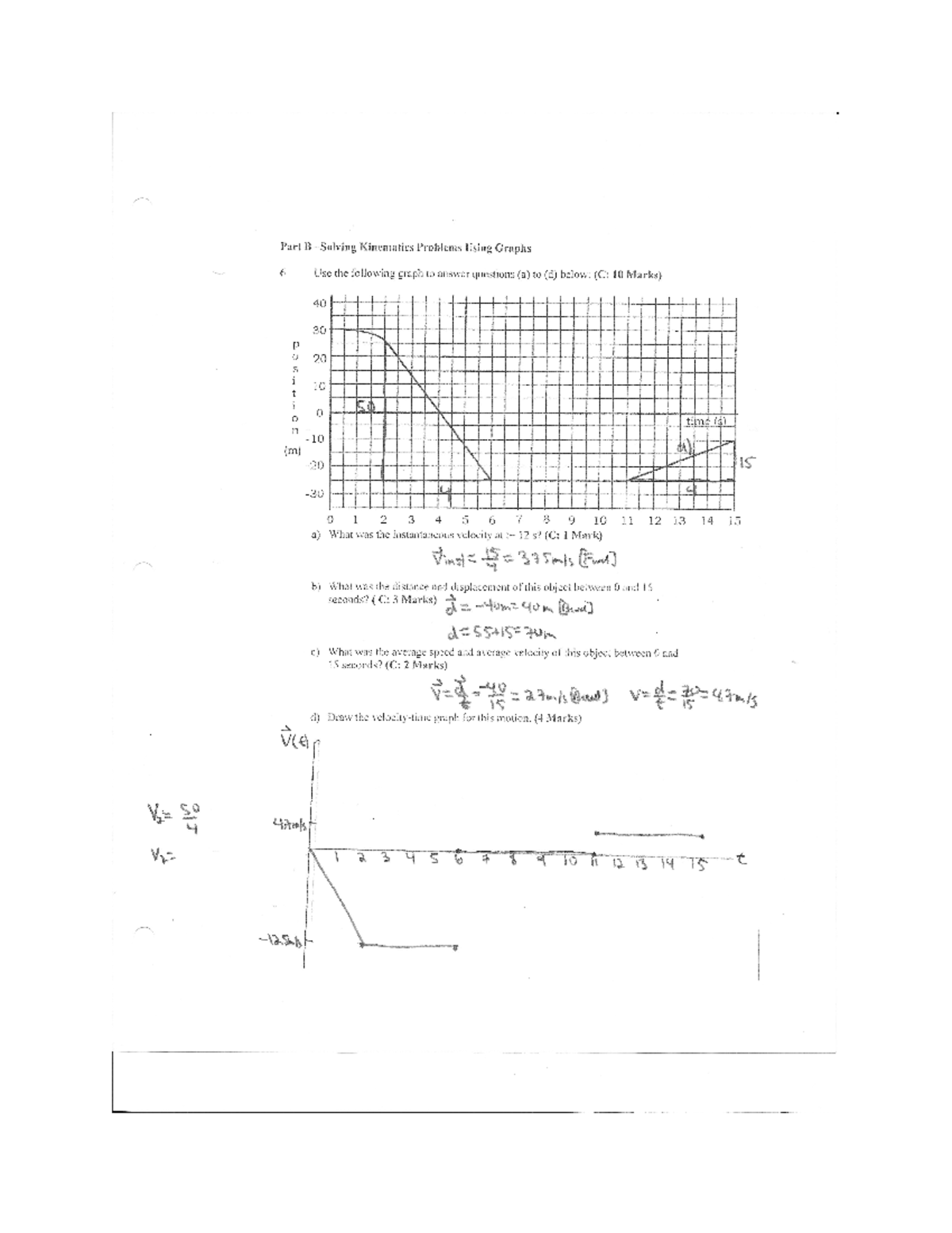 Graphical Analysis - Solutions - PHYS201 - Studocu