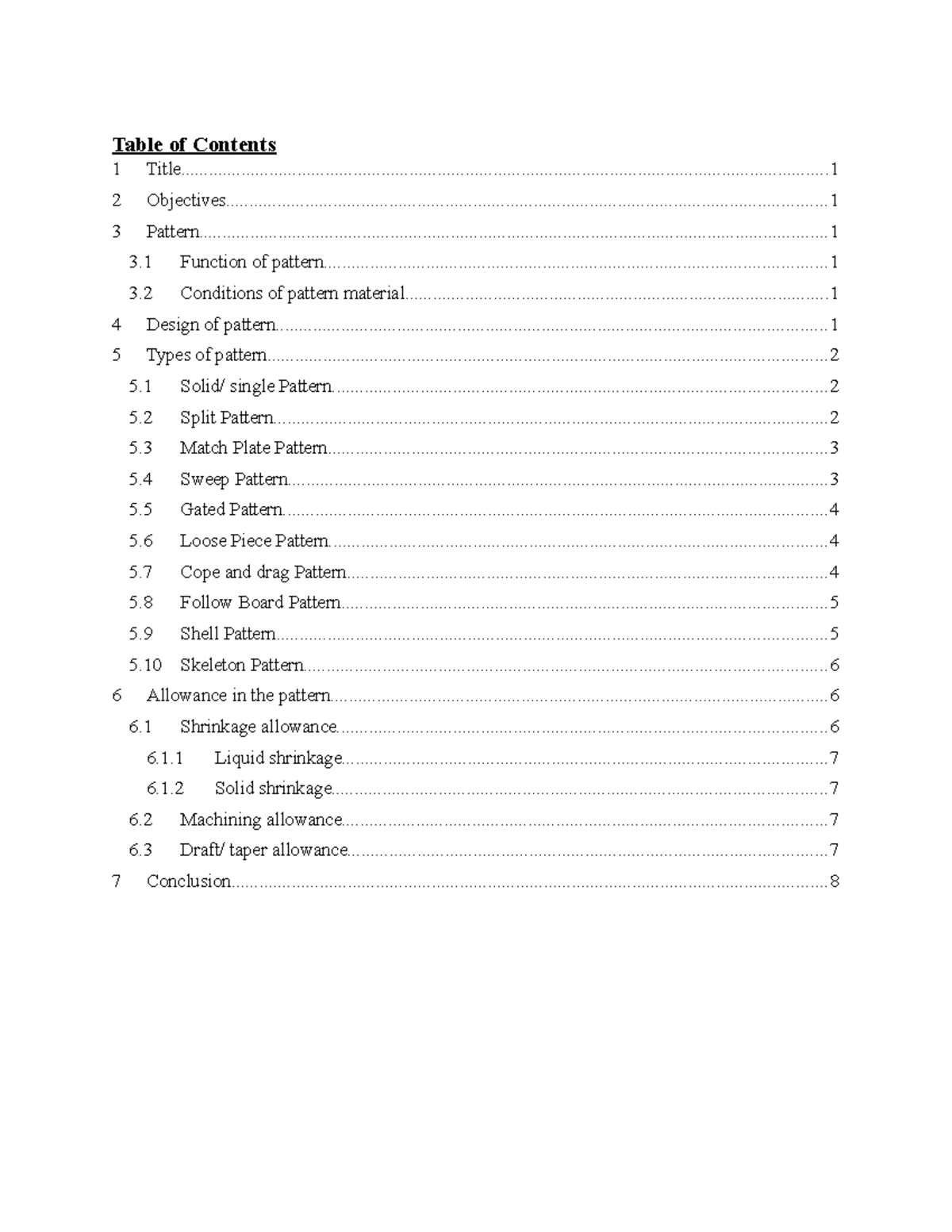 4th report - lab manual - Table of Contents 1 - Studocu