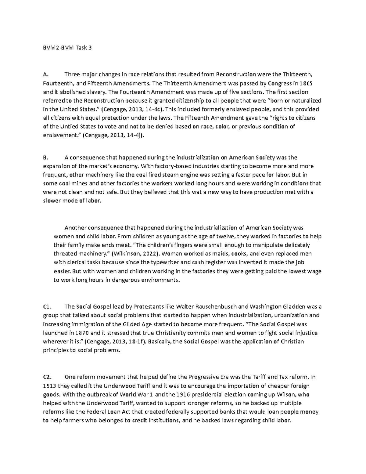BVM2-BVM Task 3 - Task 3 finished - BVM2-BVM Task 3 A. Three major ...