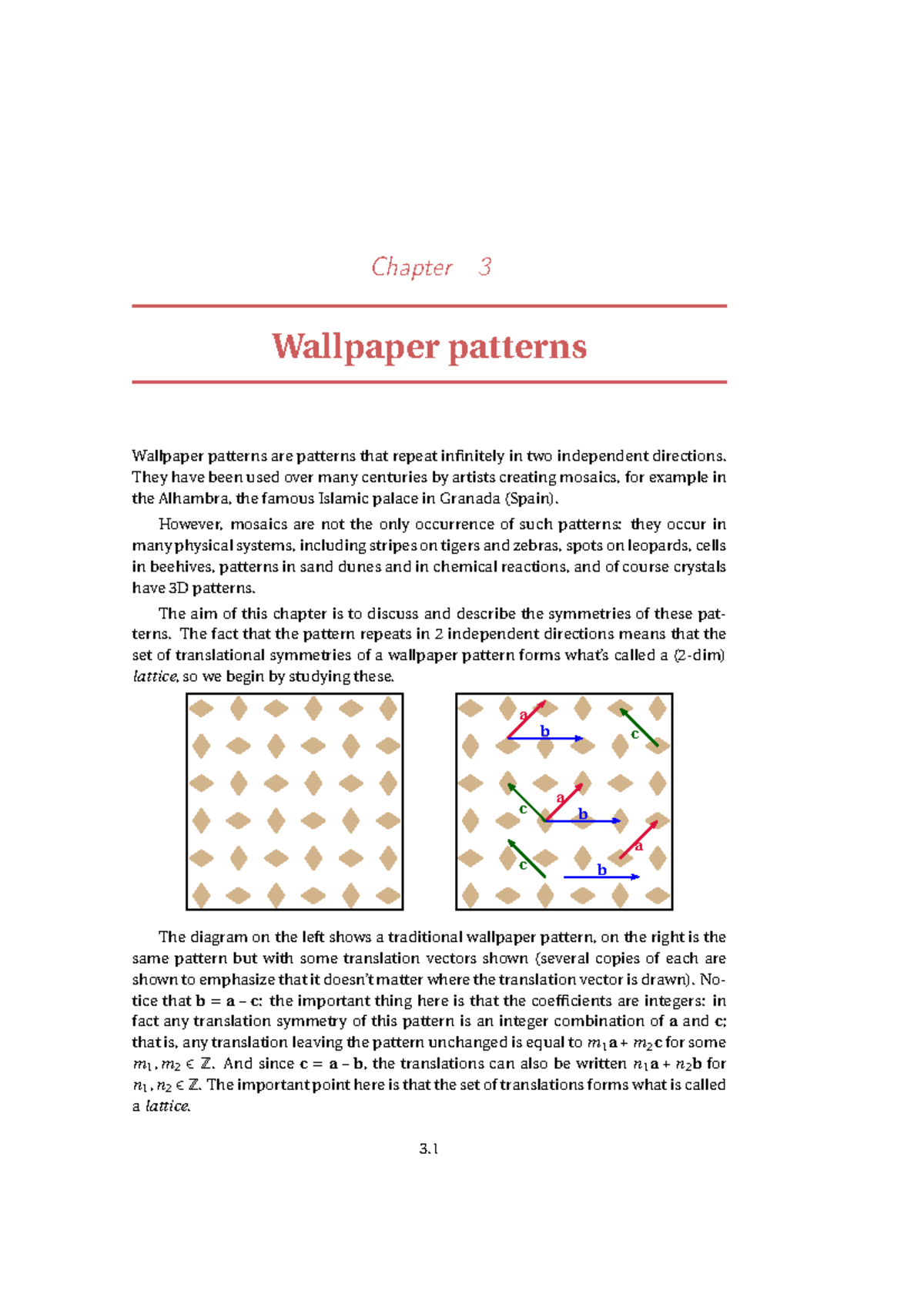 Chapter 3 - Chapter 3 Wallpaper patterns Wallpaper patterns are ...