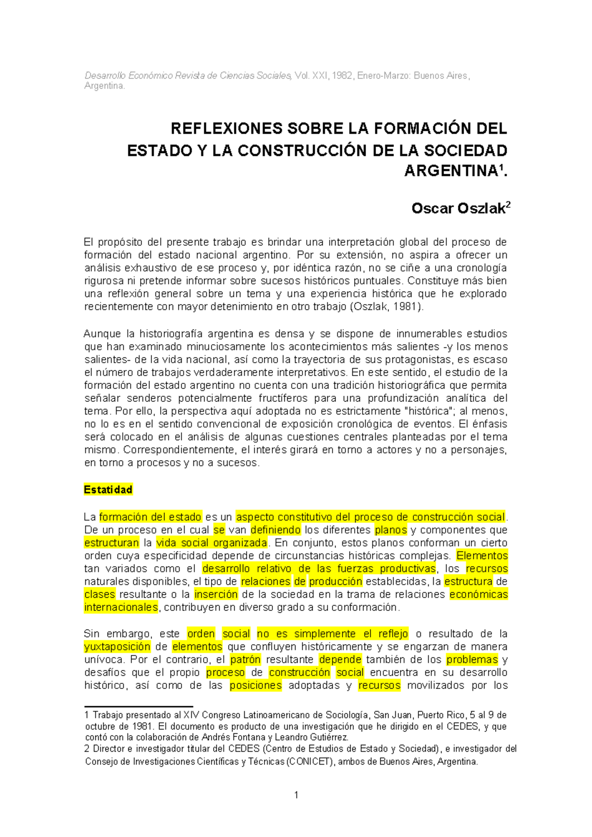 2 Oszlak Reflexiones Sobre La Formacion Del Estado - Desarrollo ...