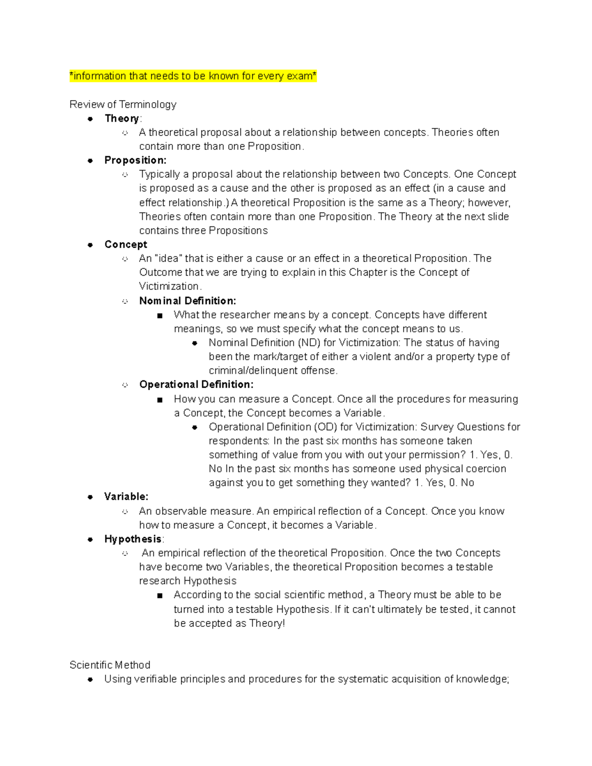 Theory Construction & Testing Process & Scientific Method & Common ...