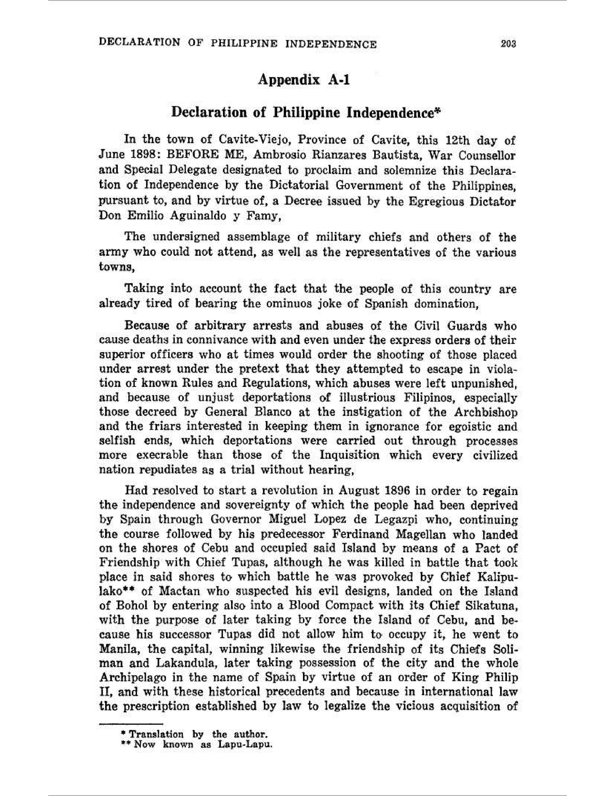 essay about declaration of philippine independence