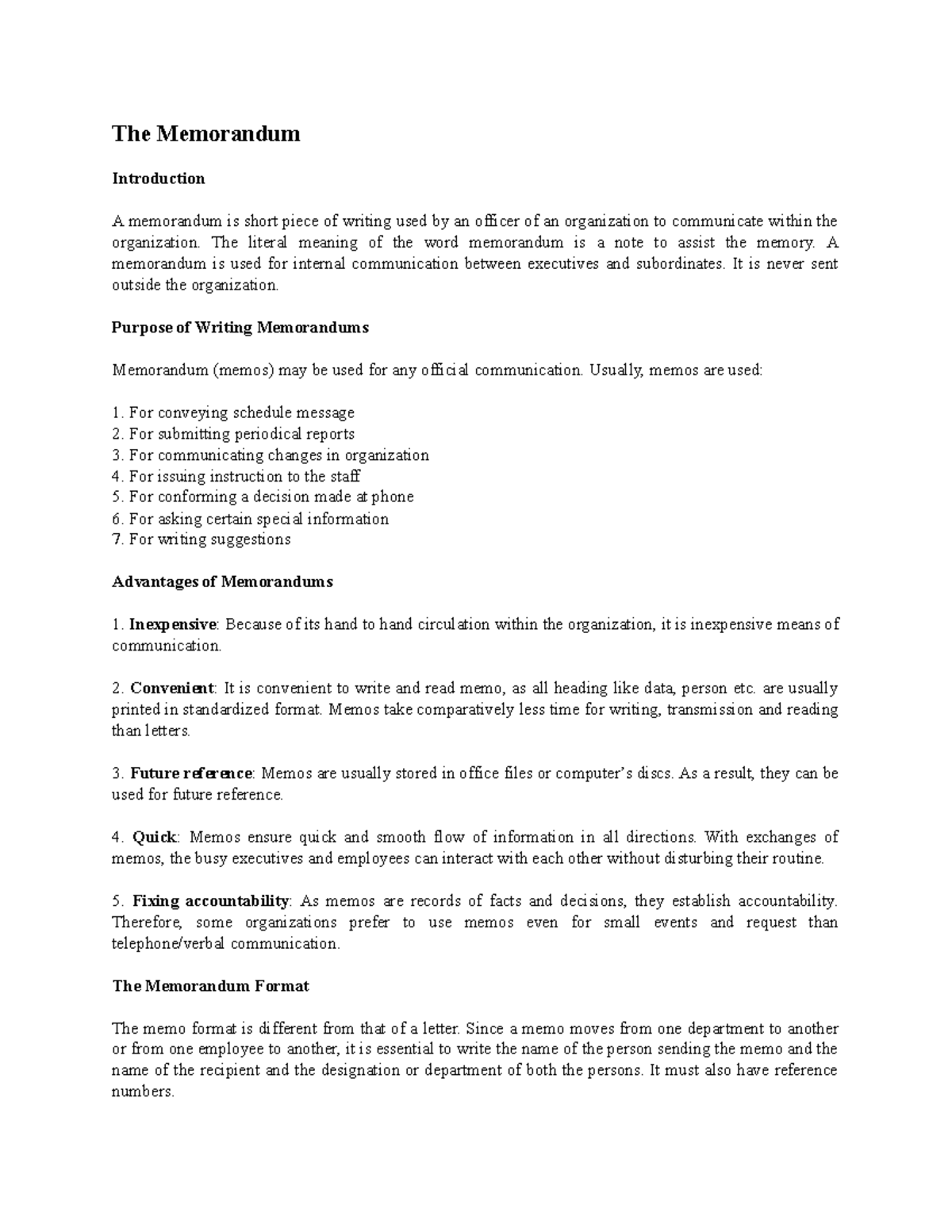 The-Memorandum - The-Memorandum - The Memorandum Introduction A ...