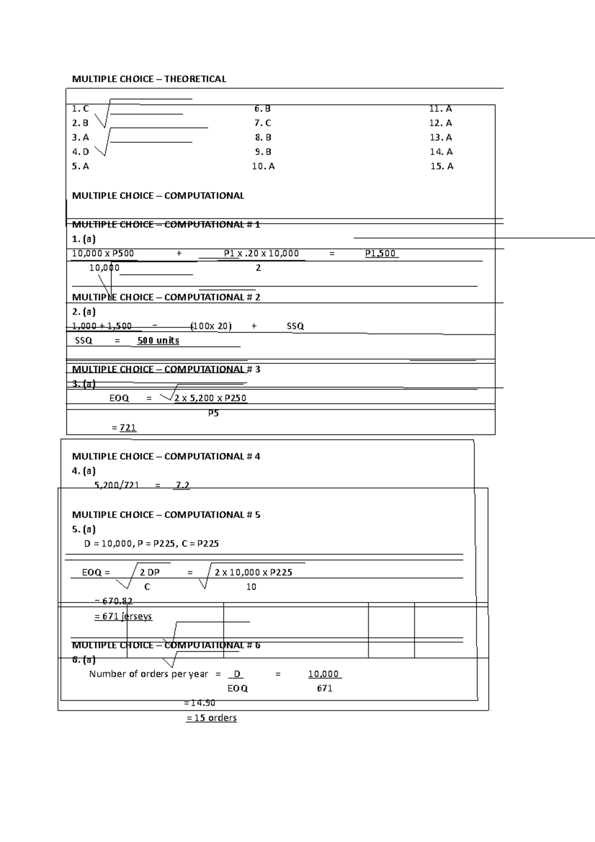 Guerrero 2018 Cost Accounting Chapter 2 - MULTIPLE CHOICE – THEORETICAL ...