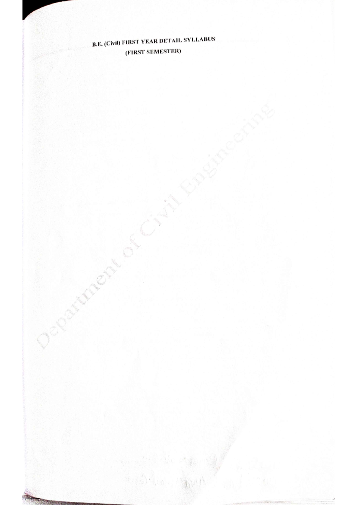 Mid West University (MU) Syllabus of civil 1st sem - B. (Civil) FIRST ...