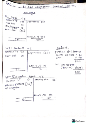 Assignment Cash flows question Handout - Assignment The following ...