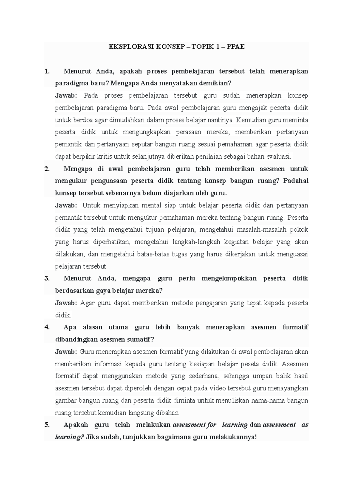 Eksplorasi Konsep - T1 - PPAE (51) - EKSPLORASI KONSEP – TOPIK 1 – PPAE ...