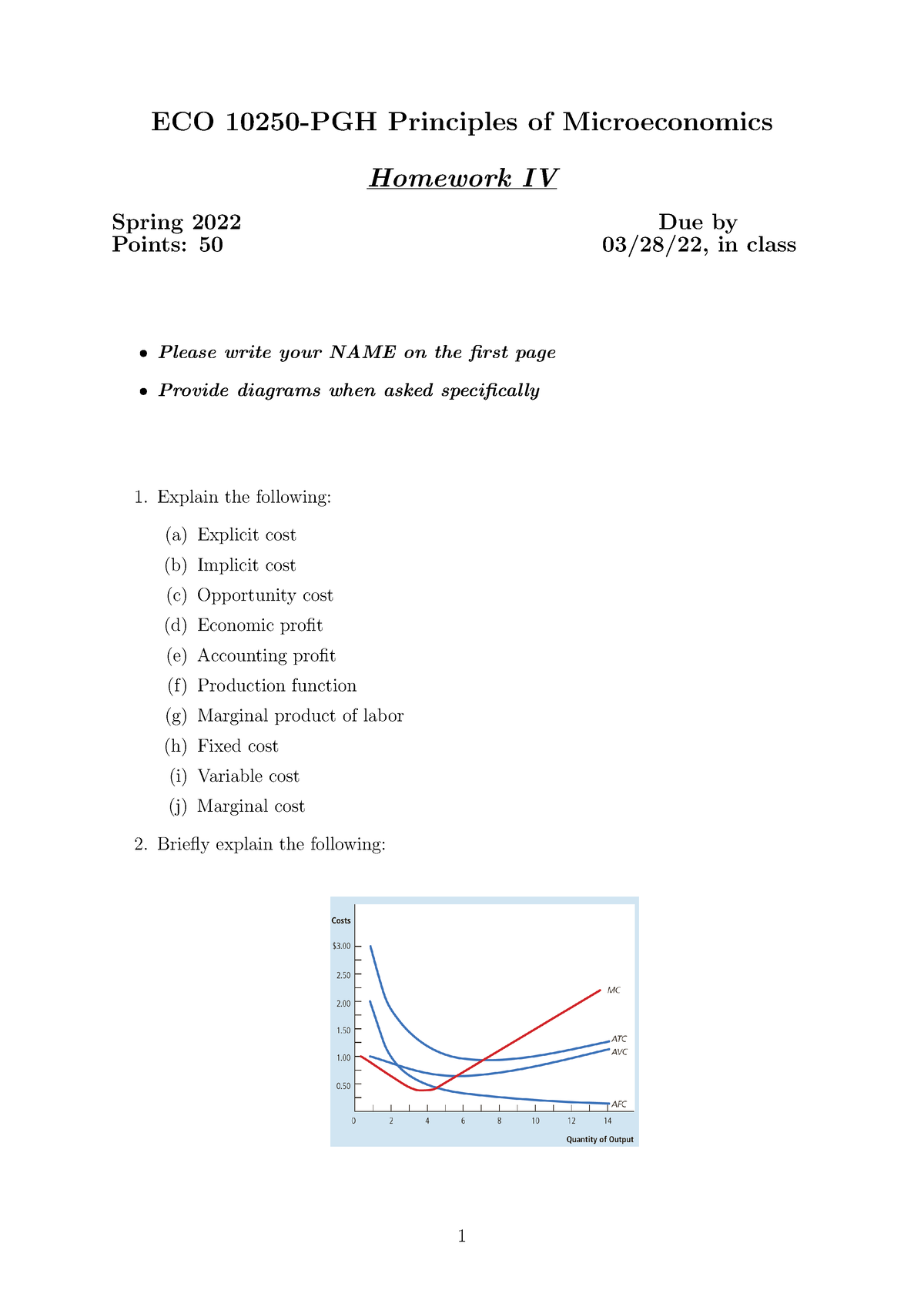 microeconomics chapter 4 homework