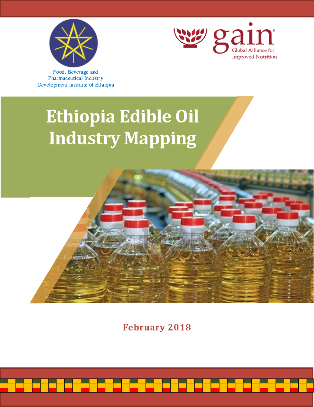 Ethiopia edible oil industry mapping 2018 Food, Beverage and