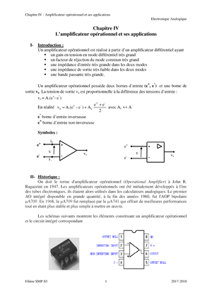 TD Corrigés D'électronique De Base - TRAVAUX DIRIGES D’ELECTRONIQUE ...