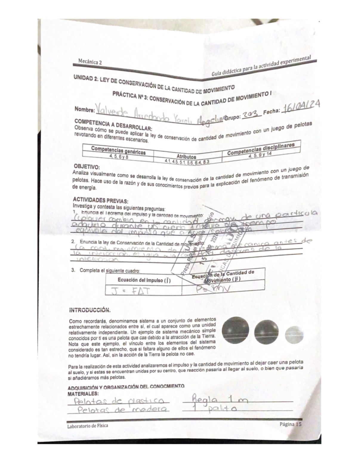 Mecánica 2 Practica Laboratorio Mecanica Ii Studocu