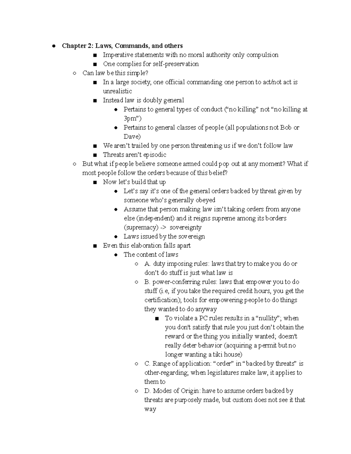 Chapter 2 Laws, Commands, and others - Chapter 2: Laws, Commands, and ...