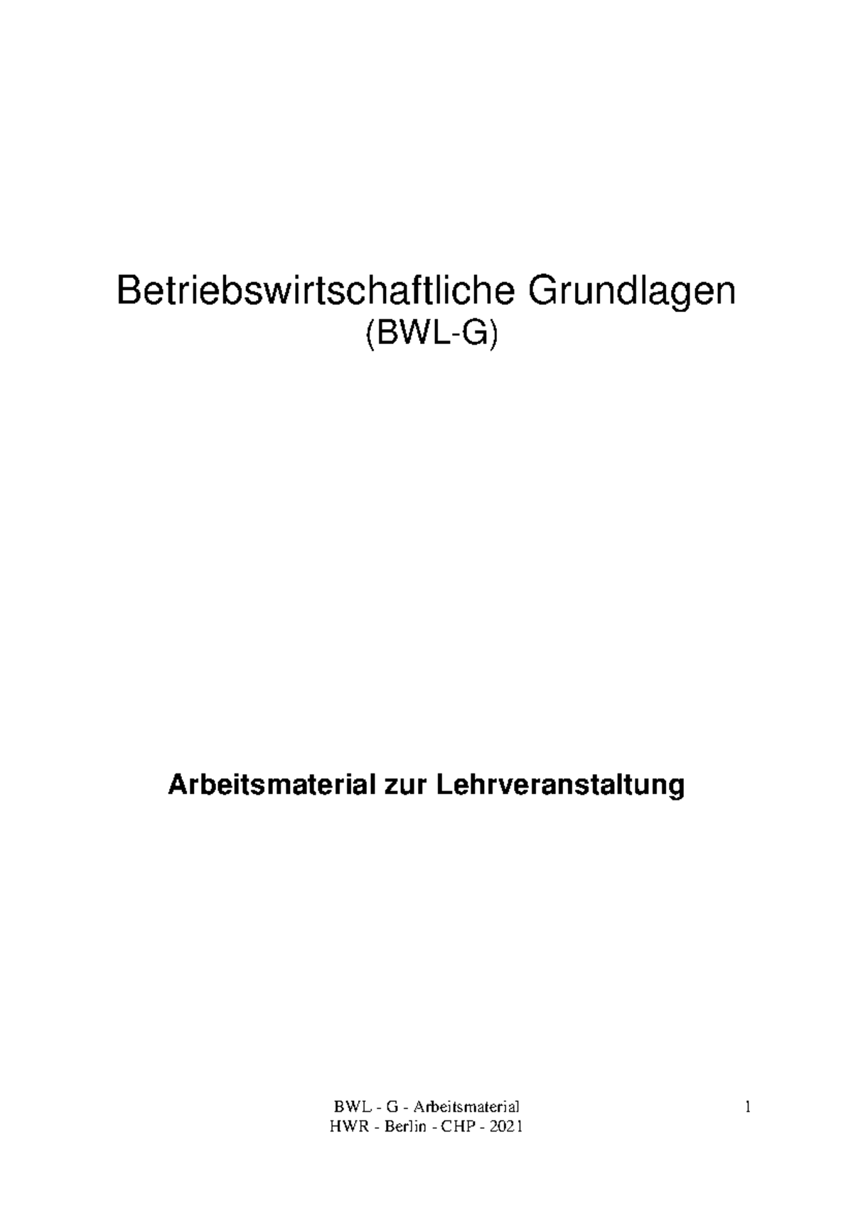 BWL - Aufgabensammlung - BWL - G - Arbeitsmaterial 1 ...