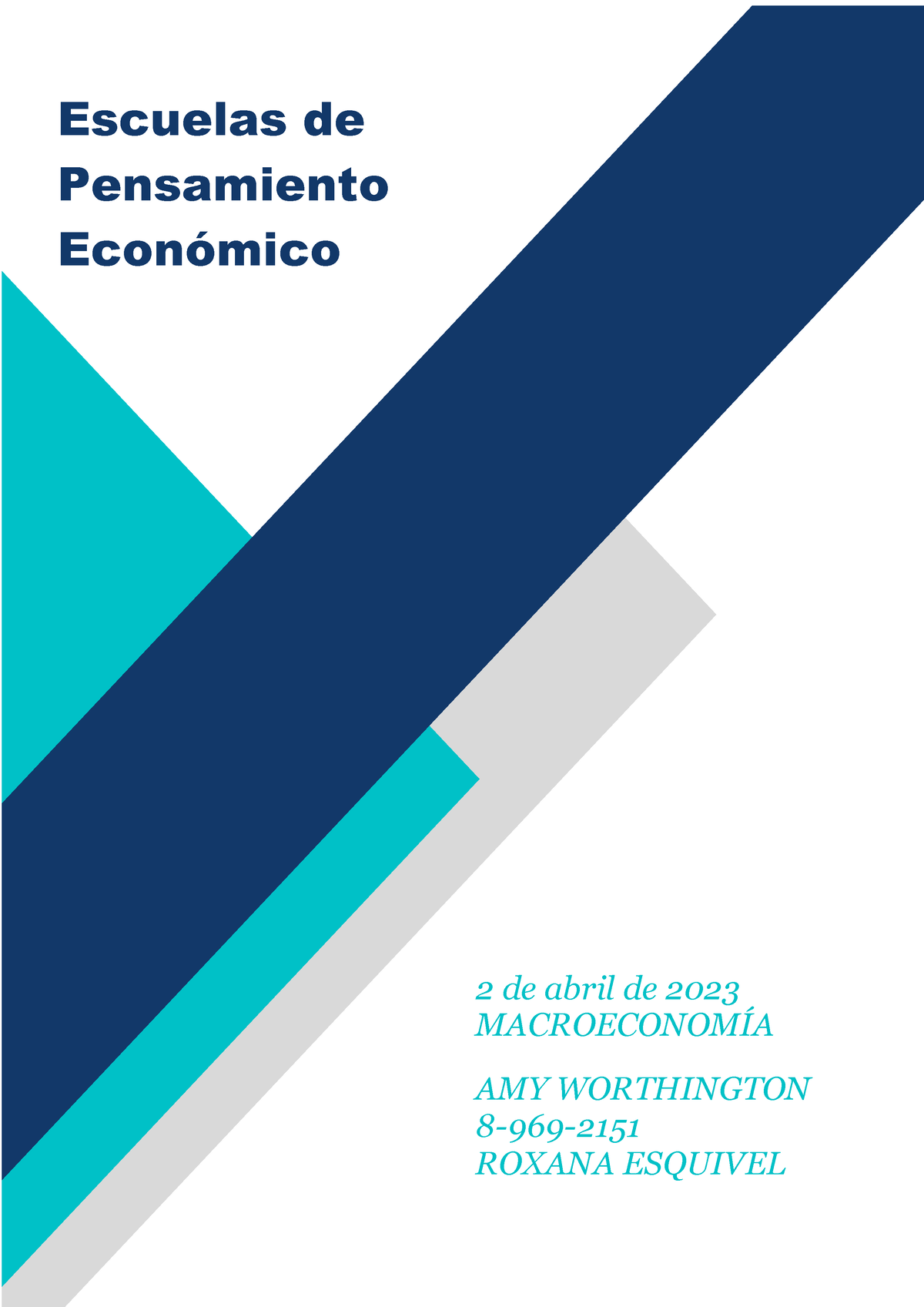 Escuelas De Pensamiento Económico - Escuelas De Pensamiento EconÛmico 2 ...