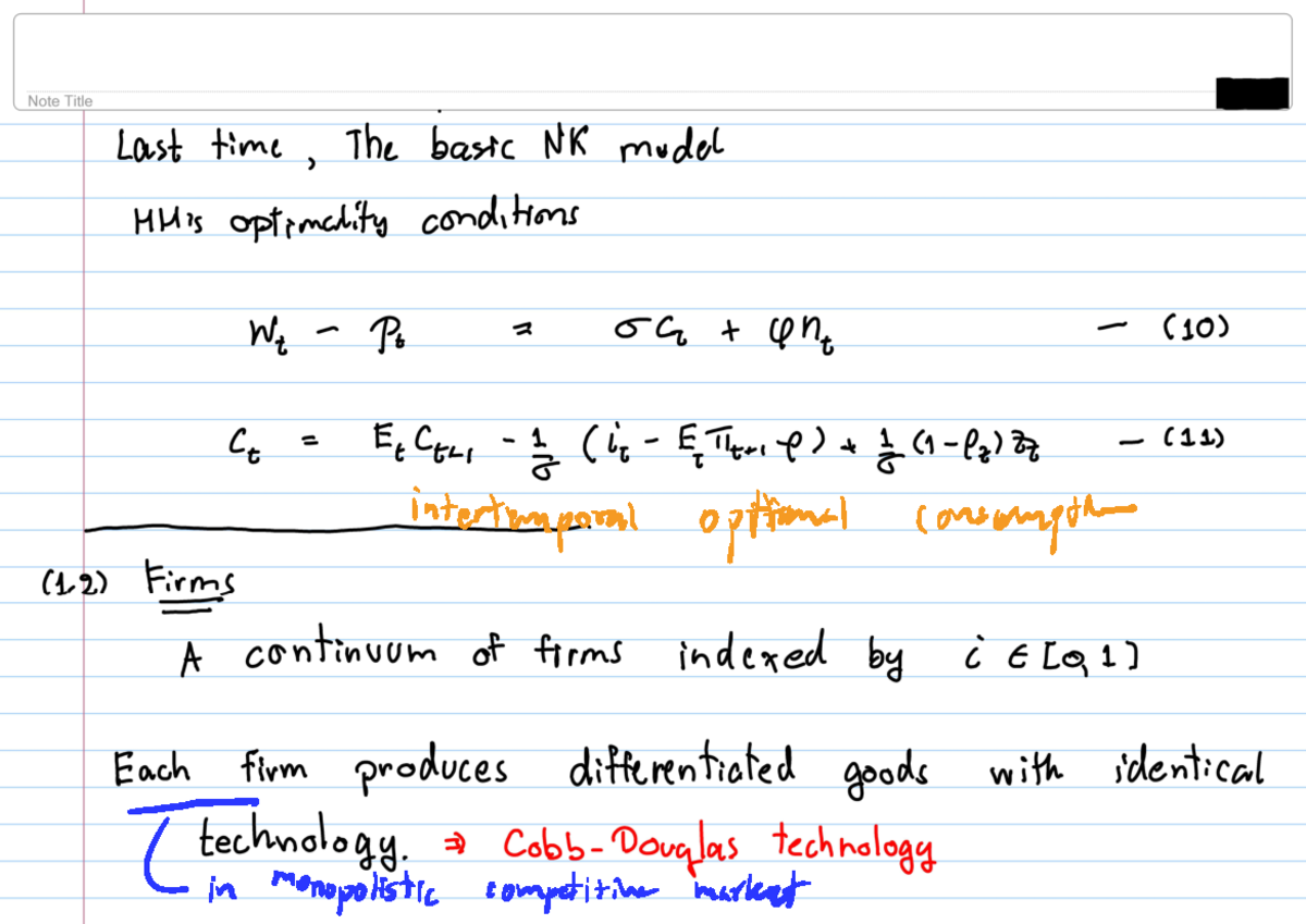 LN 04 - ... - intertemporal optimal consumption C- in monopolistic ...