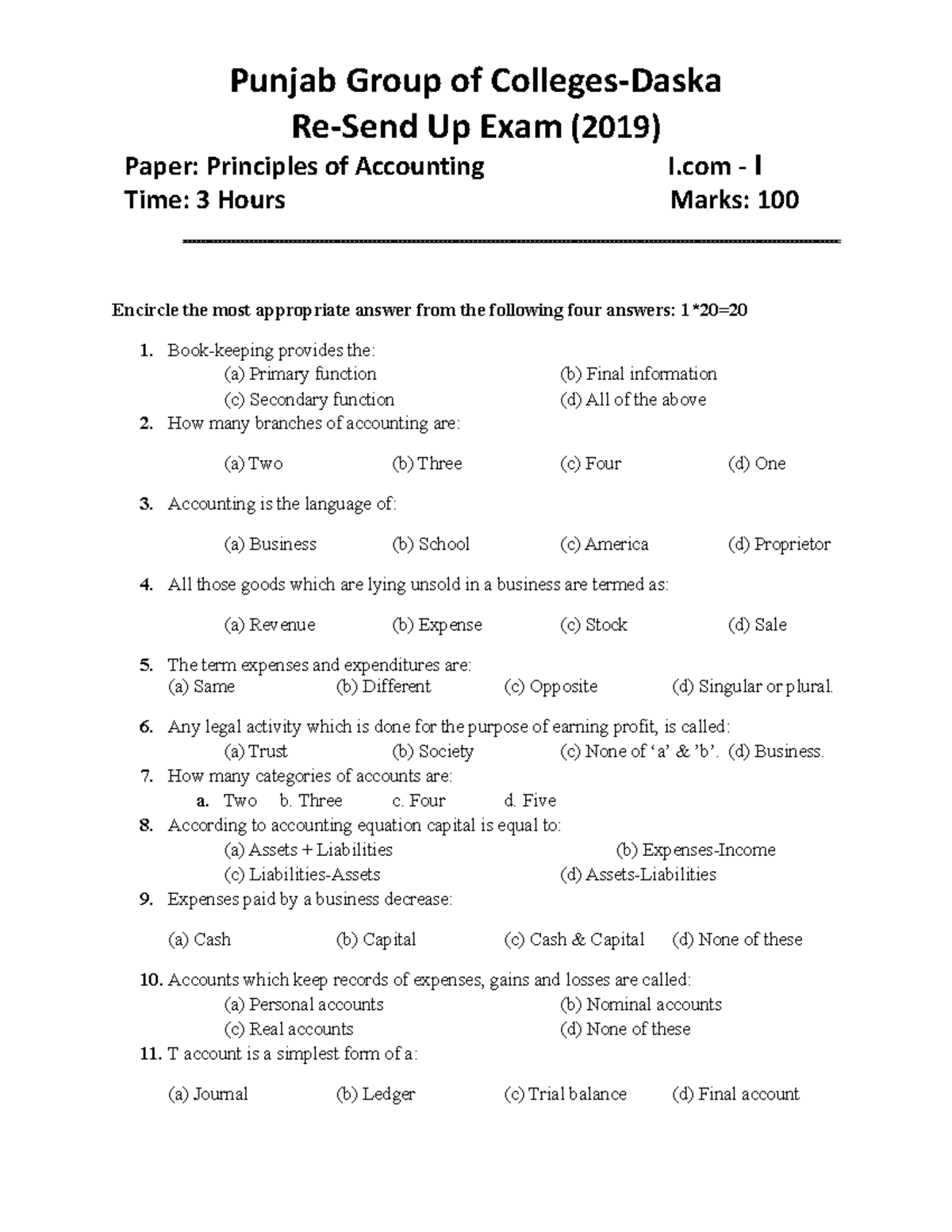 I com i re send up - Lecture notes for students. - Re-Send Up Exam ...