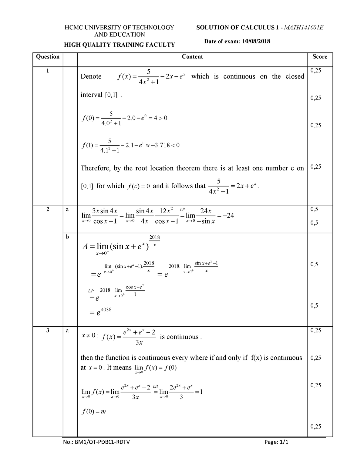 Đáp án đề 4 - rcds - No.: BM1/QT-PĐBCL-RĐTV Page: 1/ HCMC UNIVERSITY OF ...