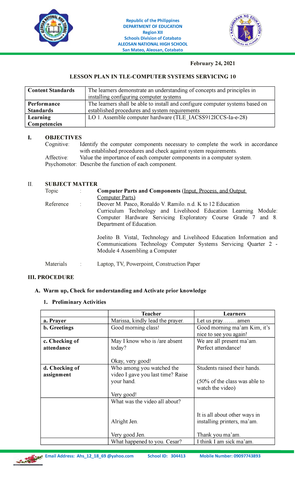 Lesson Plan Lesson Plan Examples Lesson Plan Format 53 OFF