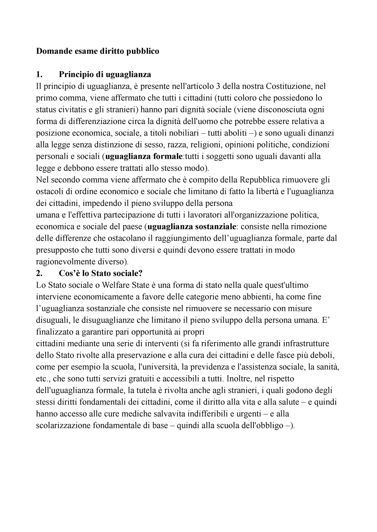 Domande Esame Diritto Pubblico Del Prof Porena - Domande Esame Diritto ...