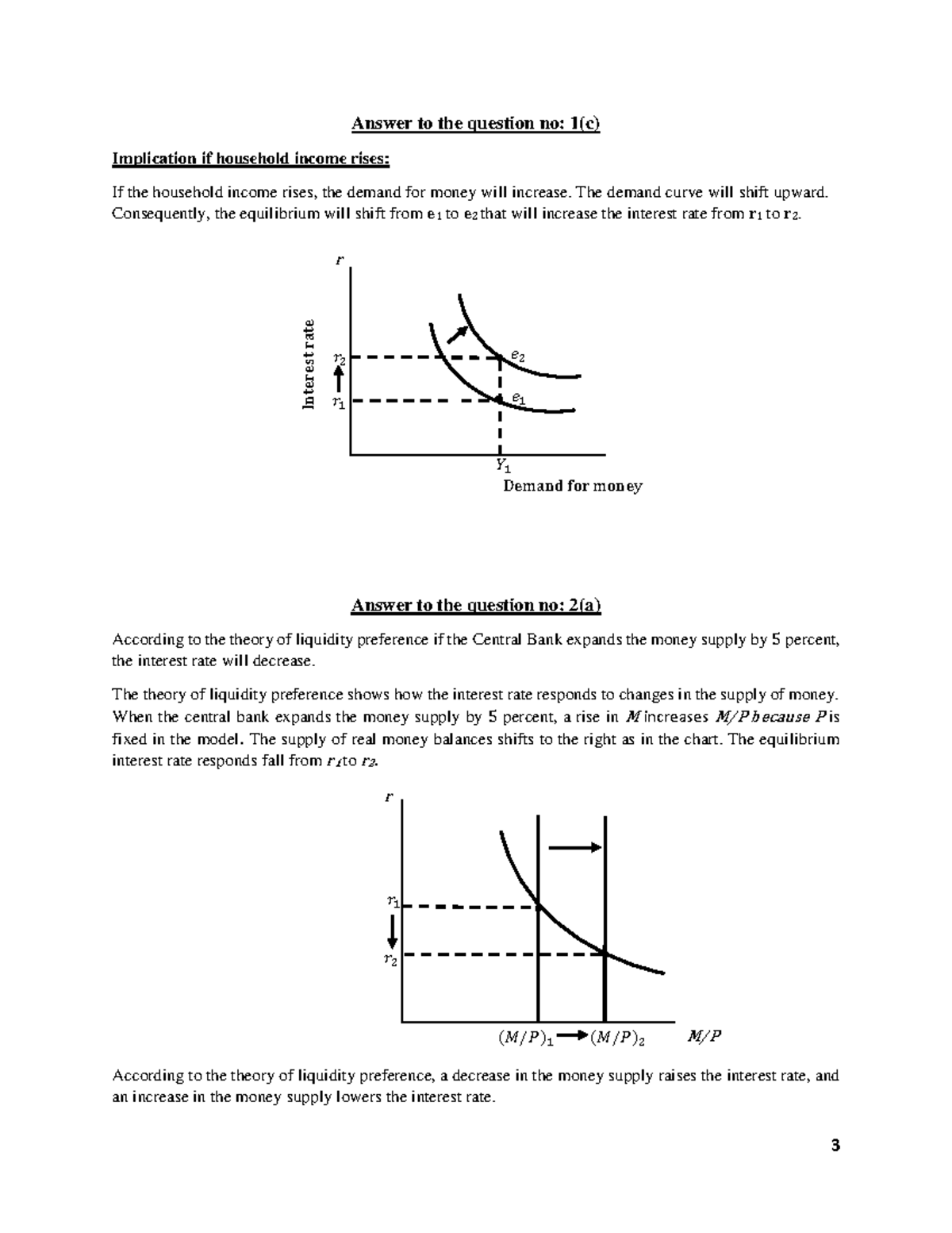 macroeconomics iii assignment 1