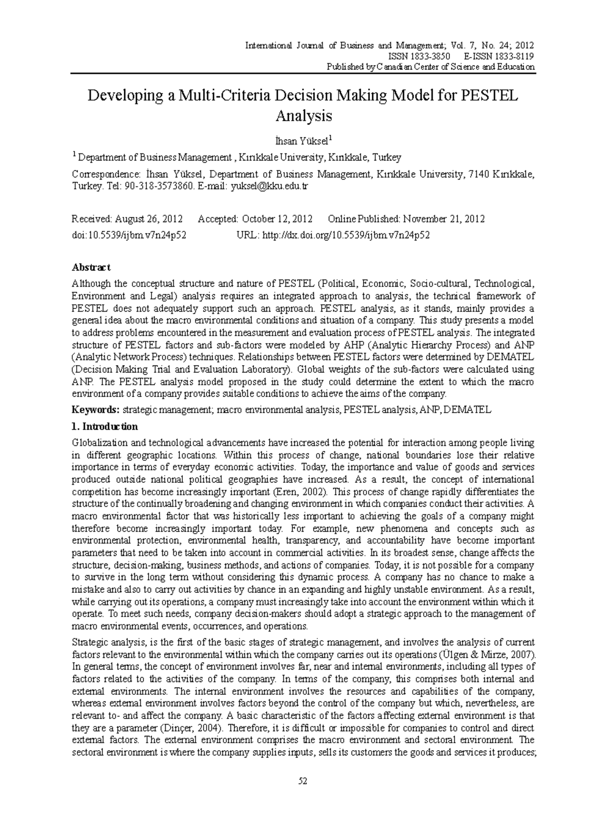 Developing a Multi-Criteria Decision Making Model copy - International ...
