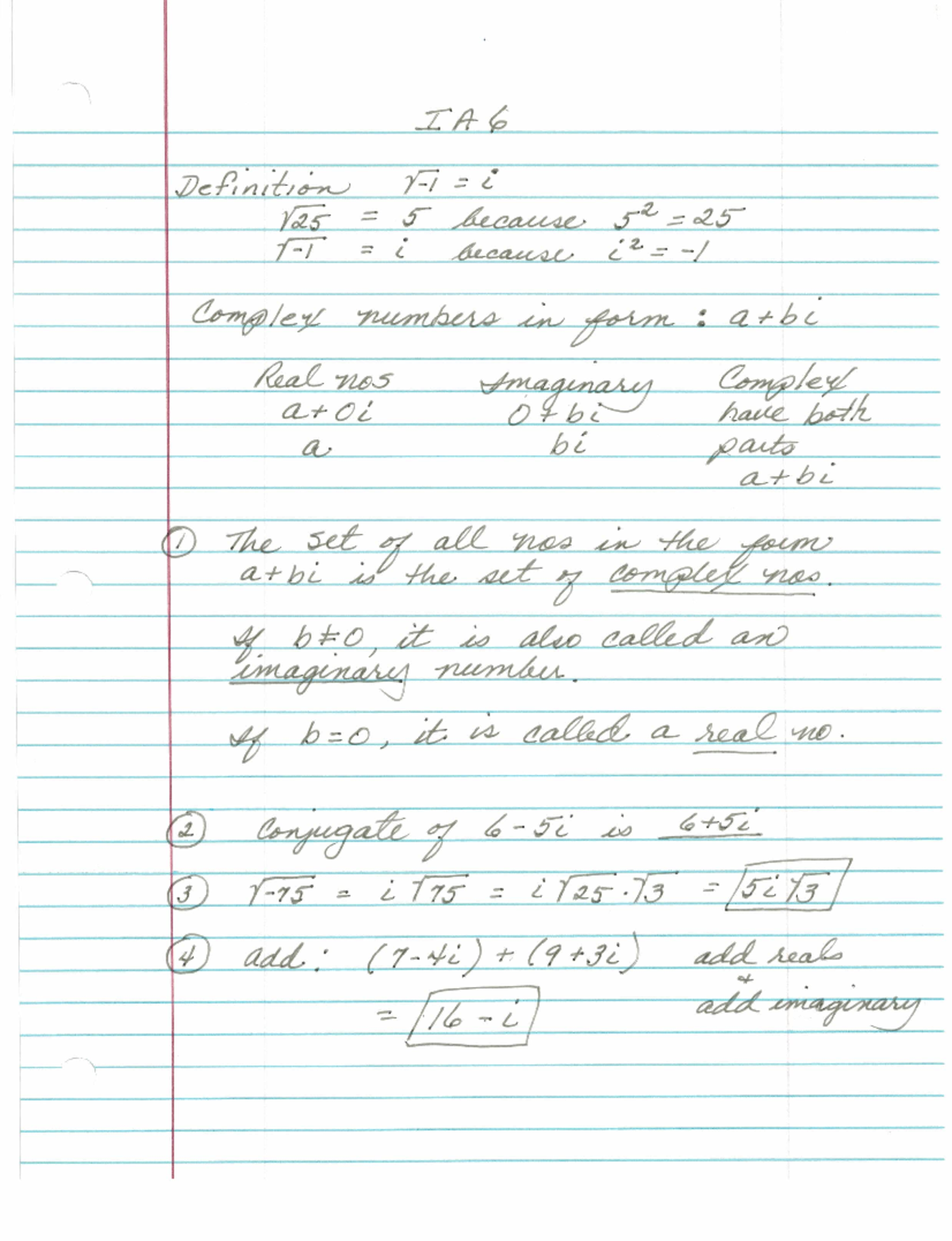 IA61 - Notes on how to do the problems along with example problems ...