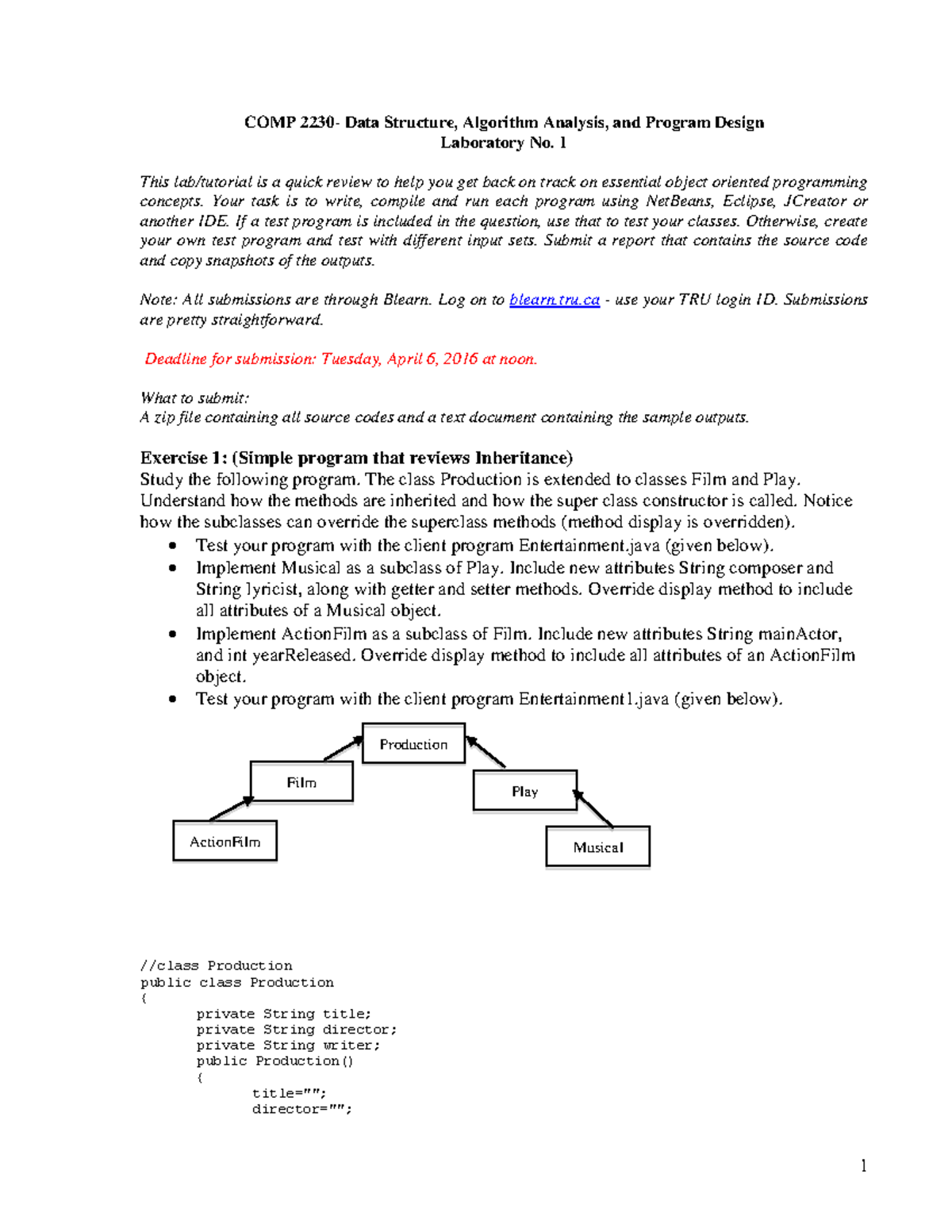 assignment in labs